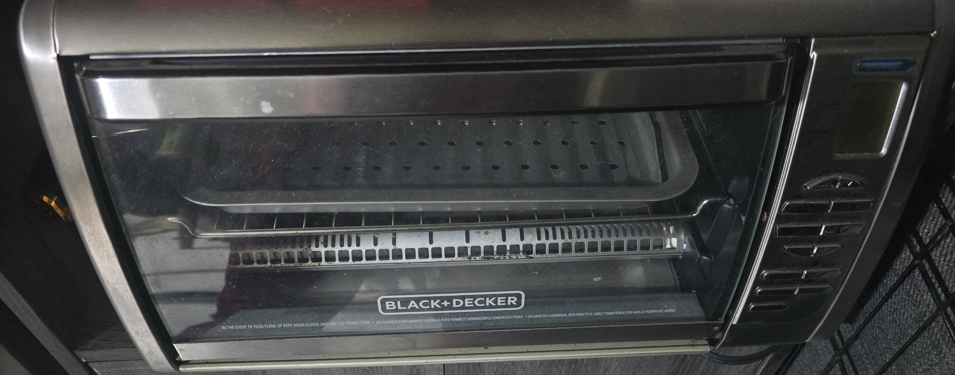 electrodomesticos - Horno Digital black and decker en acero inoxidable plateado 2