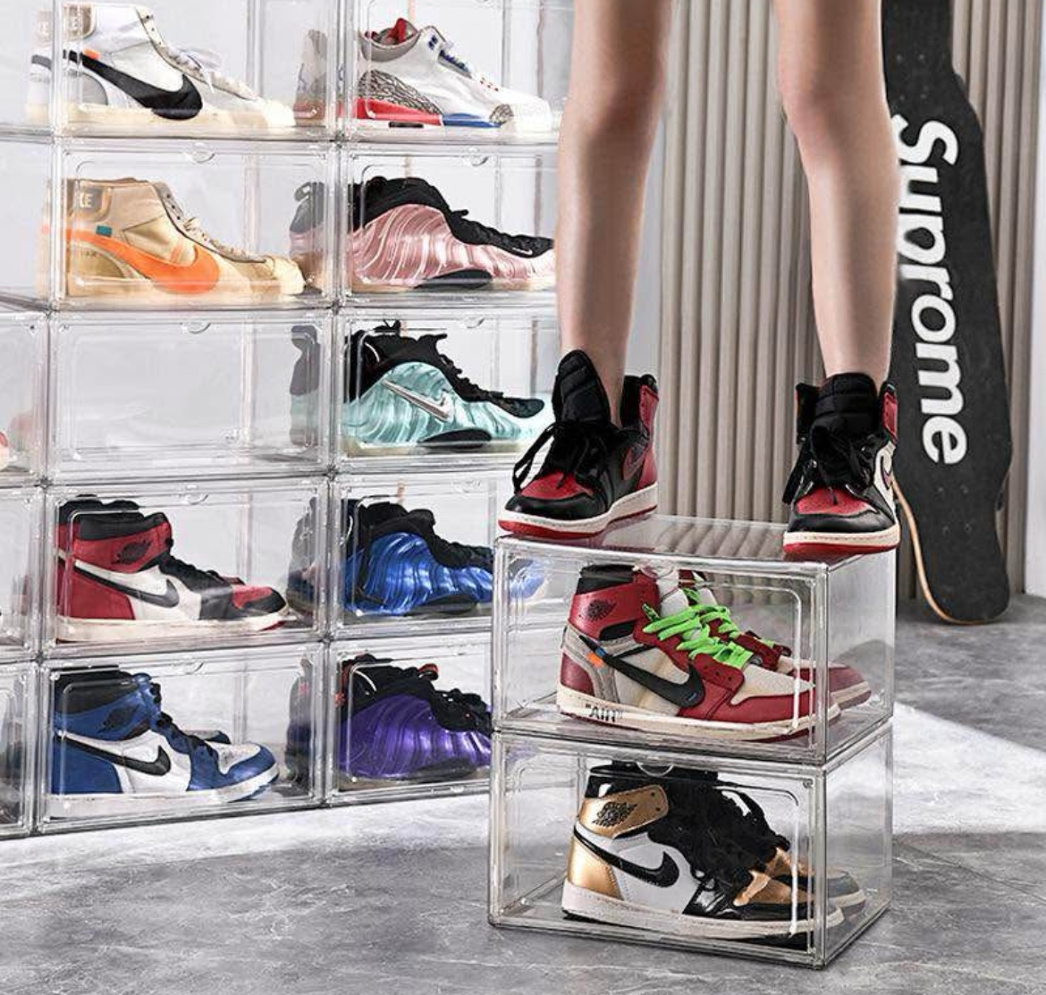 decoración y accesorios - cajones acrílicos para zapatos 1