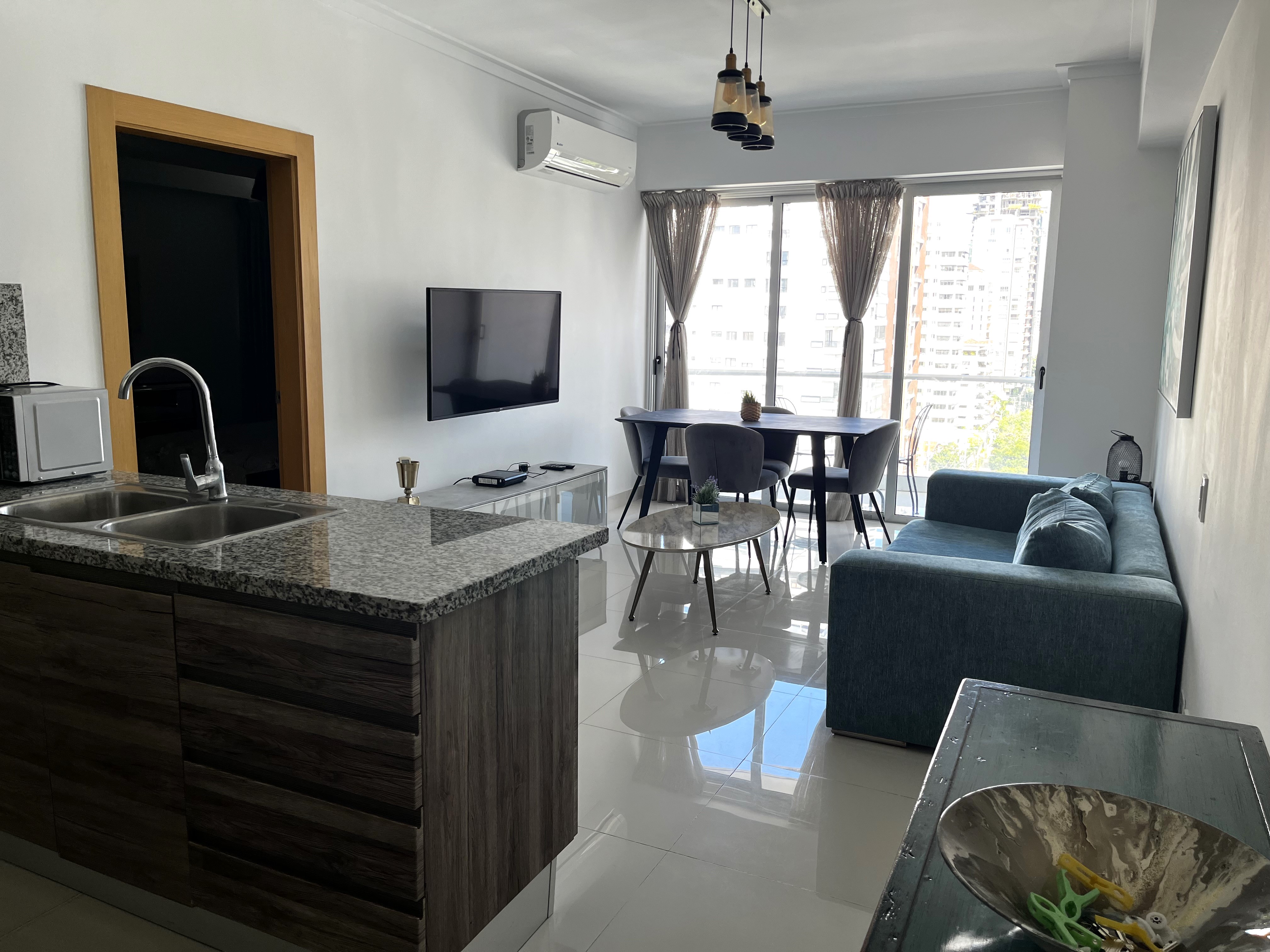 apartamentos - Apartamento Alquiler Piantini UNA Habitación  3