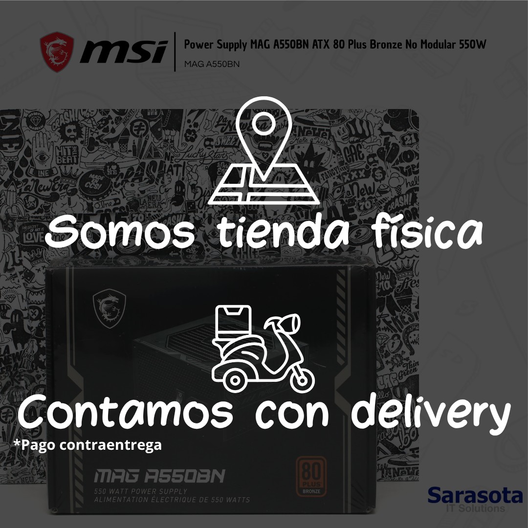 accesorios para electronica - Msi Power Supply MAG A550BN ATX 80 Plus Bronze  2