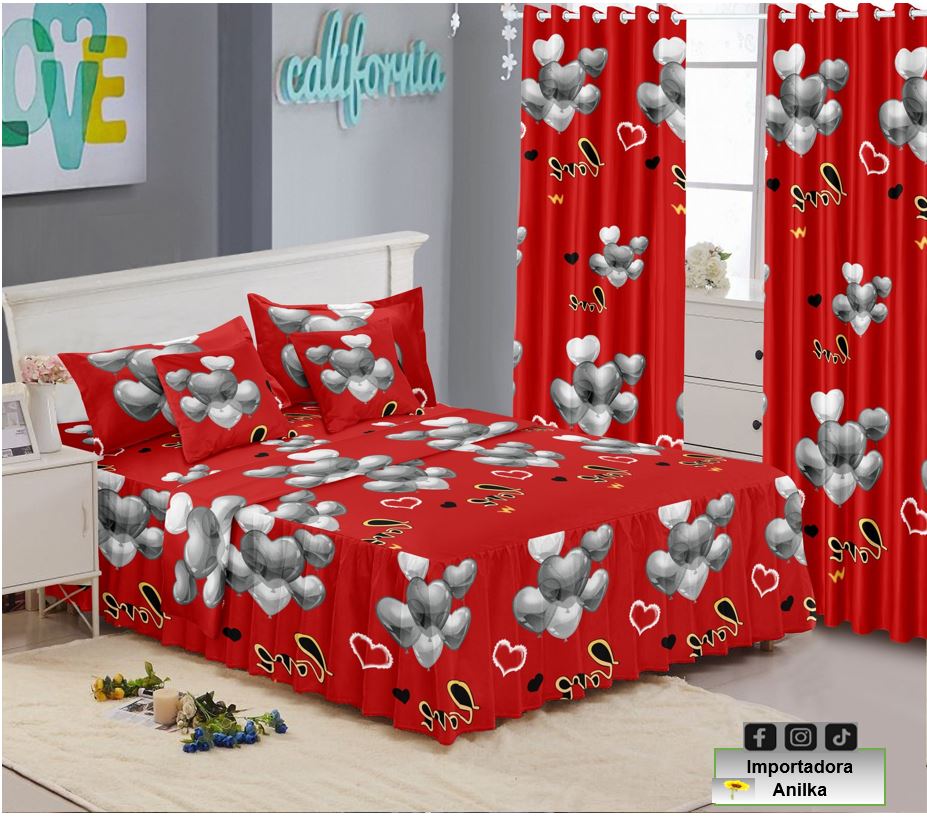 muebles y colchones - JUEGOS DE SABANAS CON ARANDELAS  2