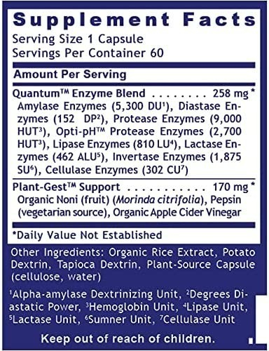 Salud y Equipamiento Médico - Enzimas Digestiva Quantum 258mg 1