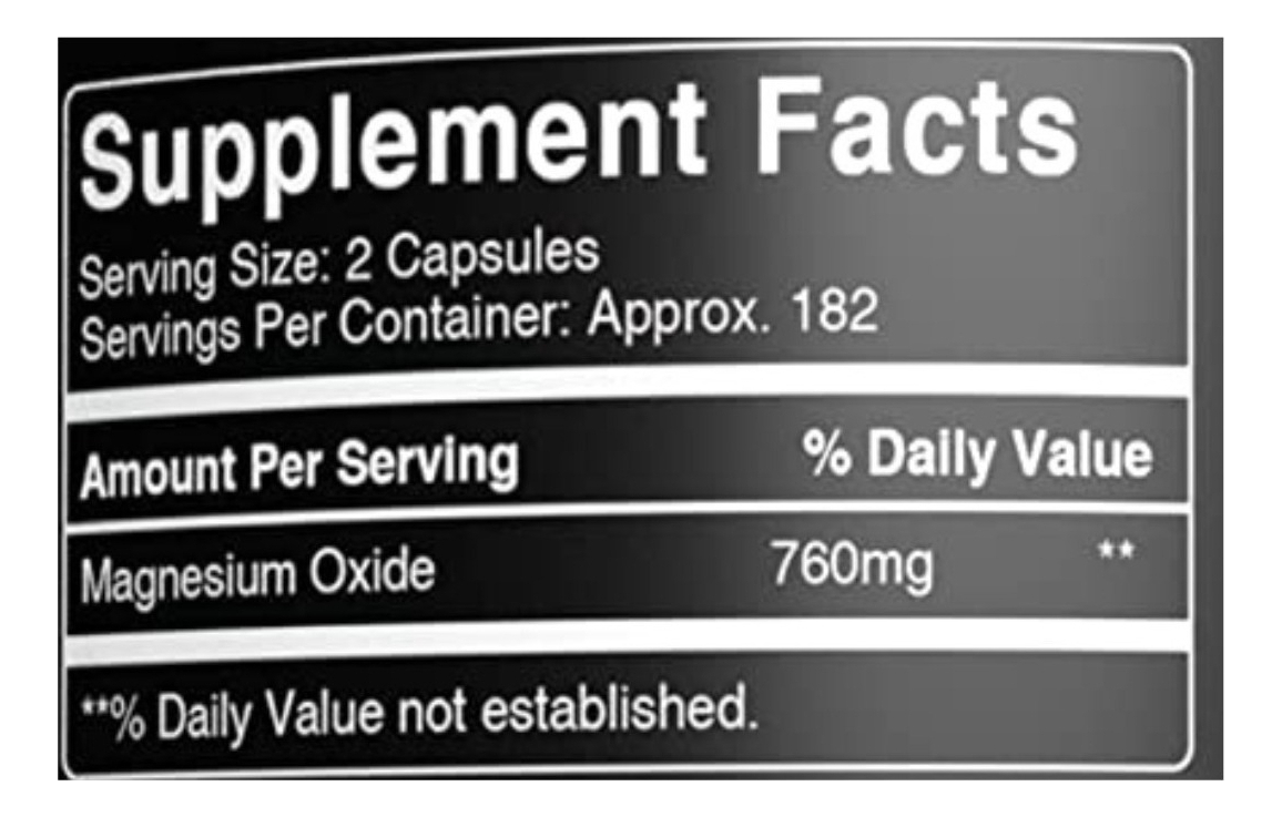 Salud y Equipamiento Médico - Citrato De Magnesio 365 capsulas Pure 1