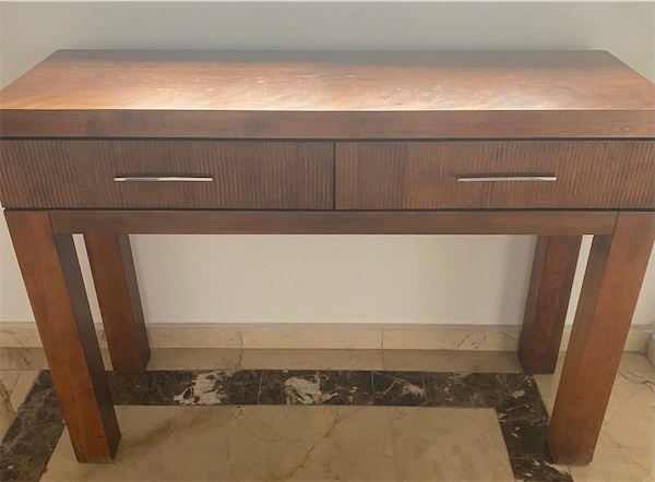 muebles y colchones - Credenza en madera nogal