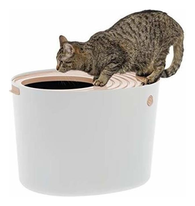 Salud y Equipamiento Médico - Caja De Arena Para Gatos Con Entrada Superior De Iris Con Pa 4