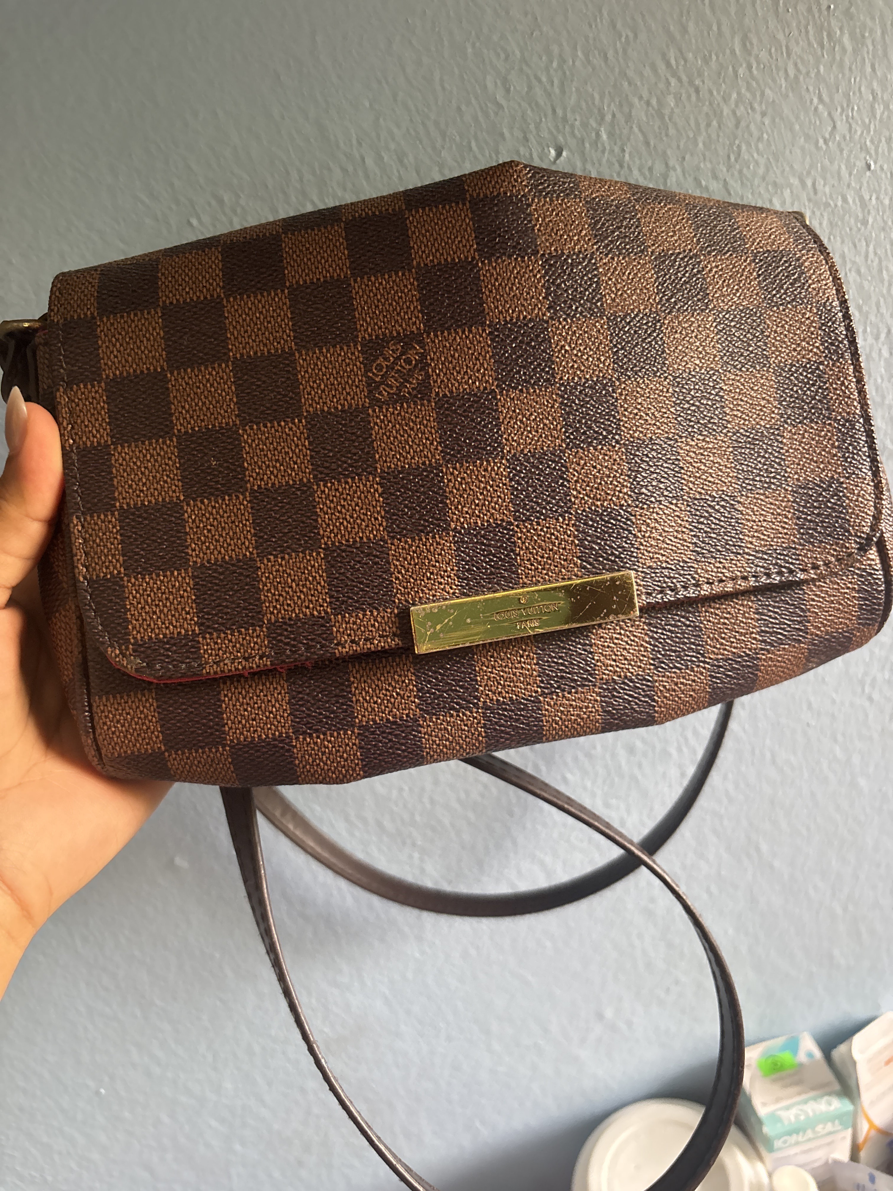 carteras y maletas - Cartera Louis Vuitton Damier - Elegante y como nueva