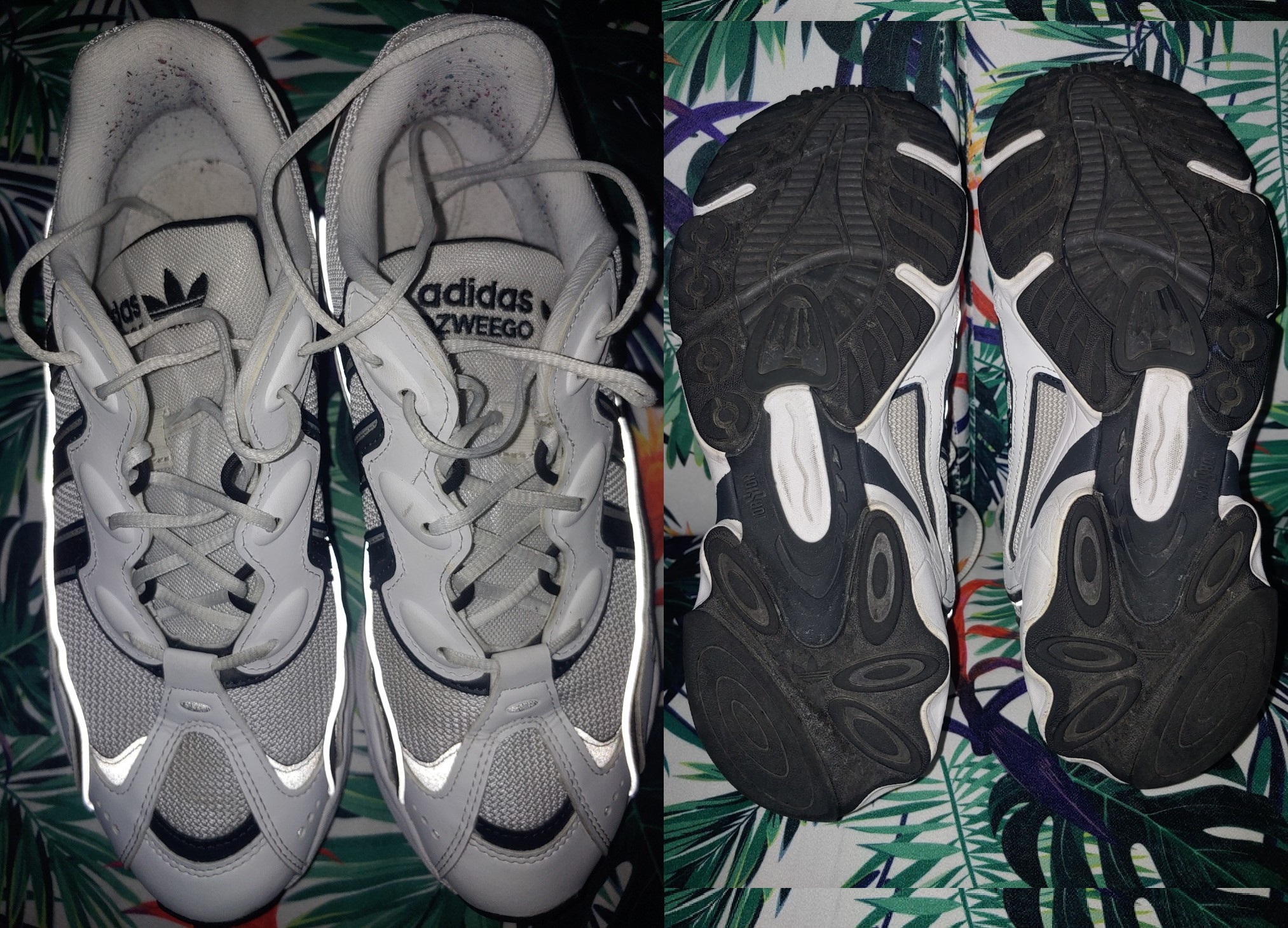 zapatos unisex - ADIDAS OZWEEGO OG BLANCO - NEGRO SIZE US 9.5 MUJER, US 8 HOMBRE, UK 8, EUR 42, C 1