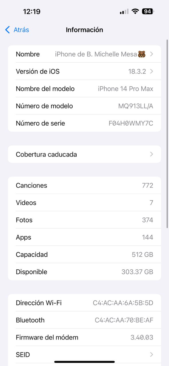 celulares y tabletas - vendo iPhone 14 Pro Max  4