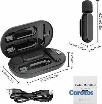 camaras y audio - Micrófono Inalámbrico Lavalier HCZ para iPhone – S 3