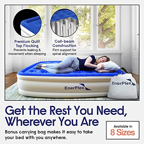 muebles y colchones - Colchon De Aire Enerplex Twin Inflable Doble Altura Camping 1