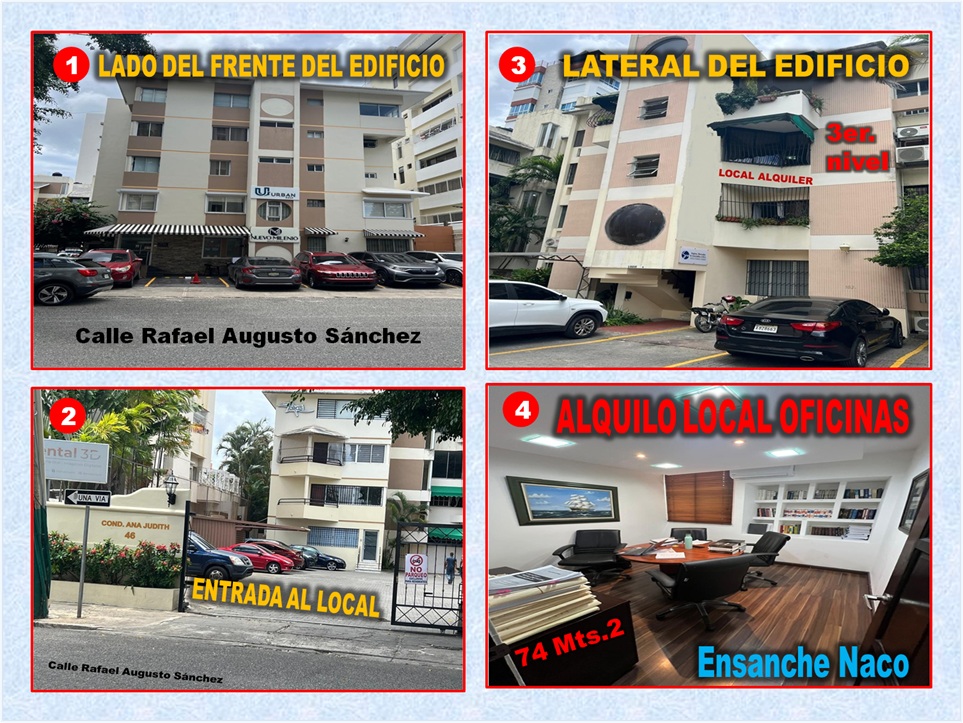 oficinas y locales comerciales - LOCAL DE OFICINAS EN ENSANCHE NACO, 74 Mts.2, 3er. NIVEL 9