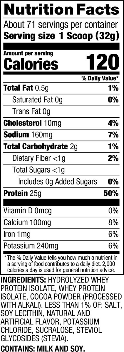 Salud y Equipamiento Médico - Proteina Iso 100 Chocolate 5 Lb 1