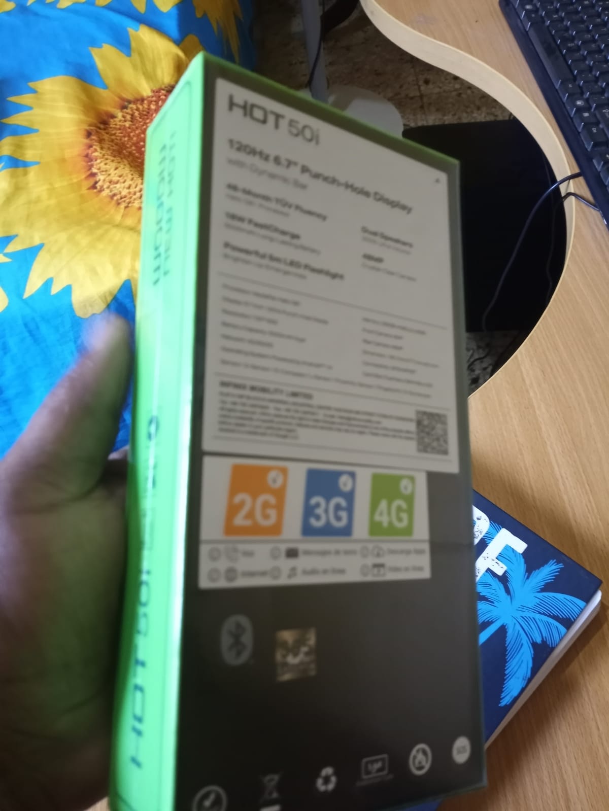 celulares y tabletas - infinitix Hot 50i 256gb,8gb nuevo con su caja y sus accesorios. 2