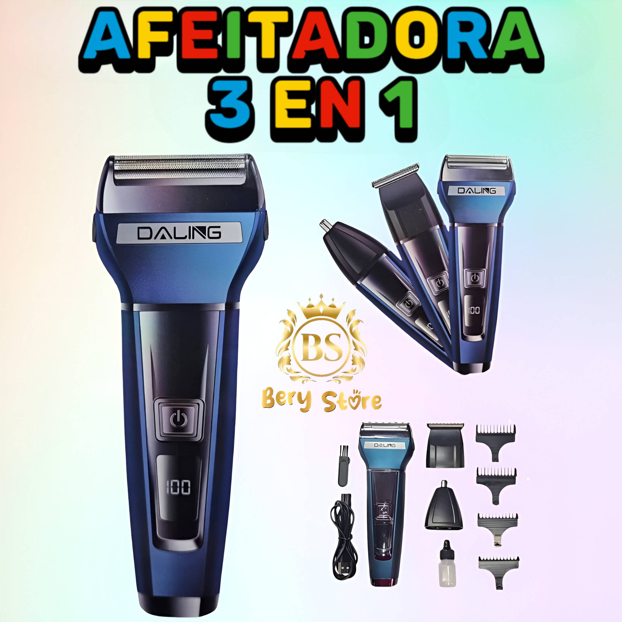 salud y belleza - MAQUINA DE AFEITAR | AFEITADORA 3 EN 1 | AFEITADOR 0