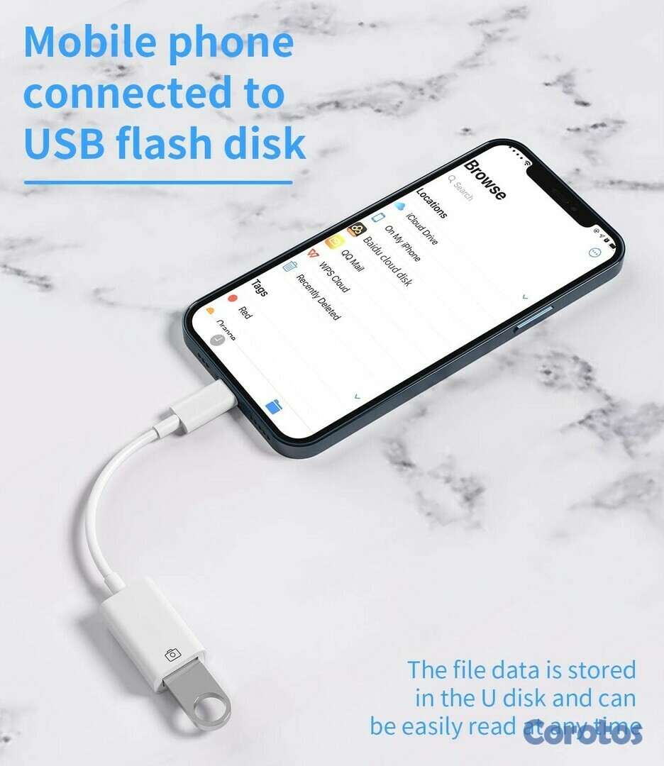 accesorios para electronica - Cable otg iphone 4