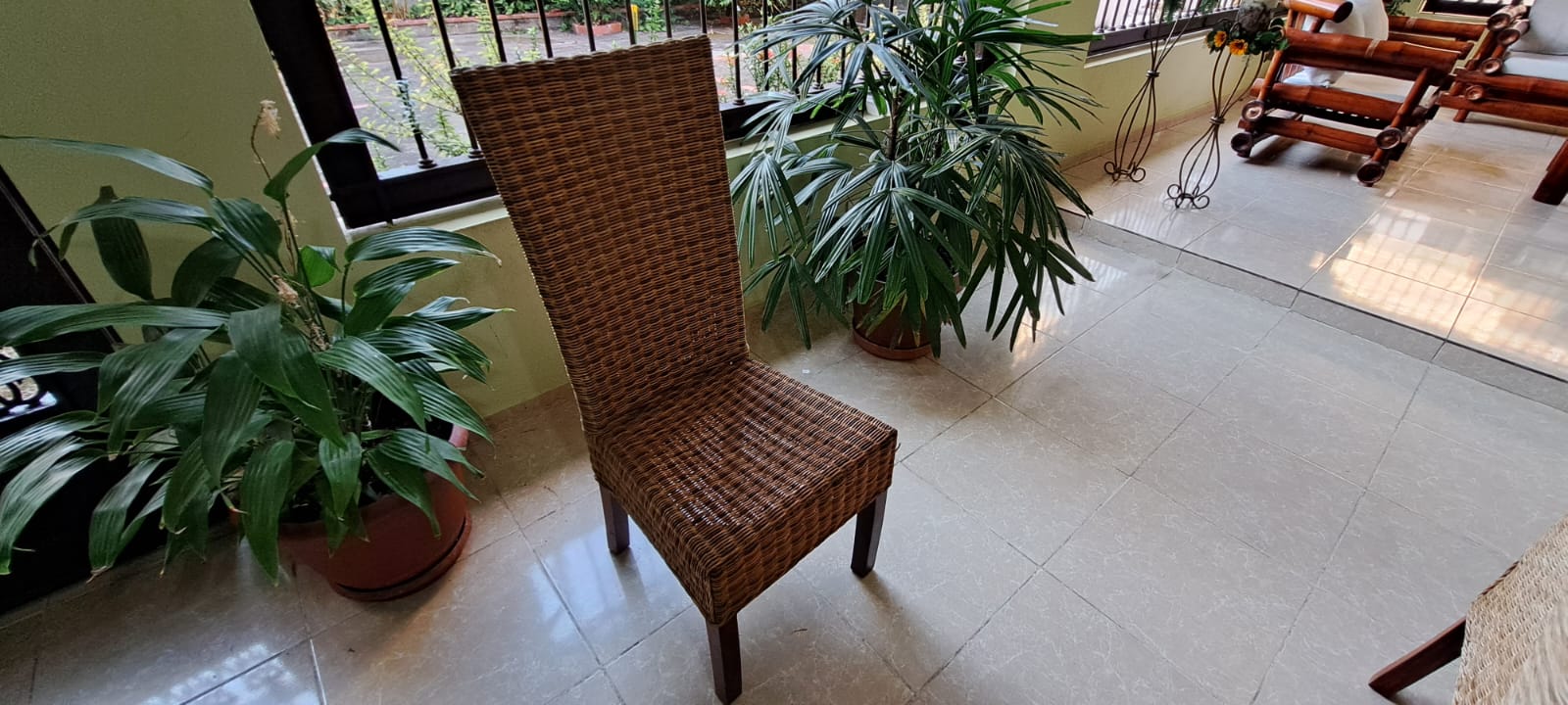 muebles y colchones - COMEDOR 6 SILLAS EN MIMBRE 2