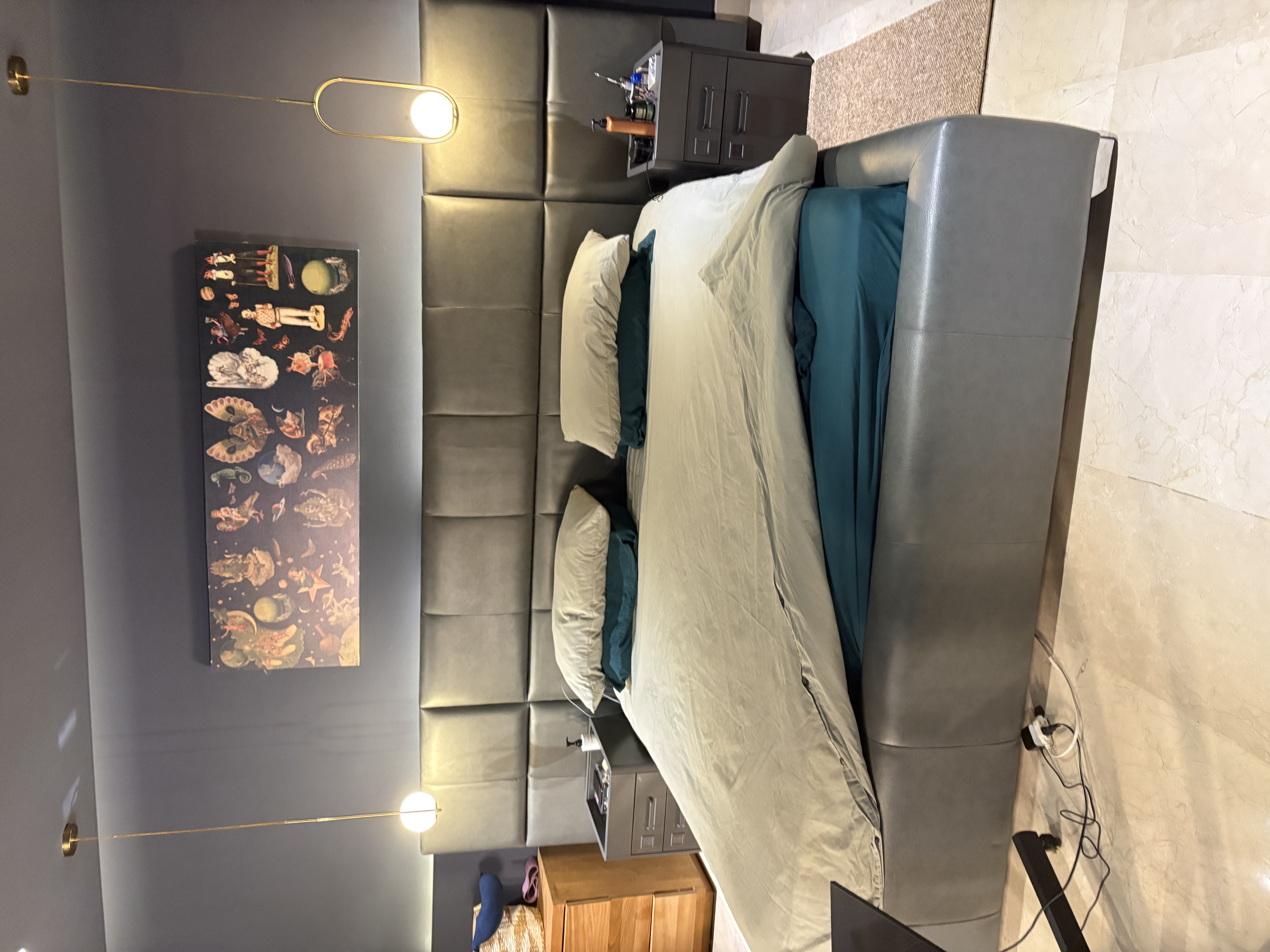 muebles y colchones - Cama King Tapizarte  2