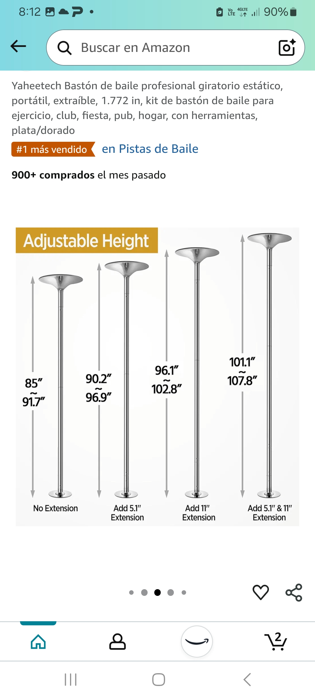 hobby y coleccion - POLE  NUEVO - BASTON DE BAILE  1