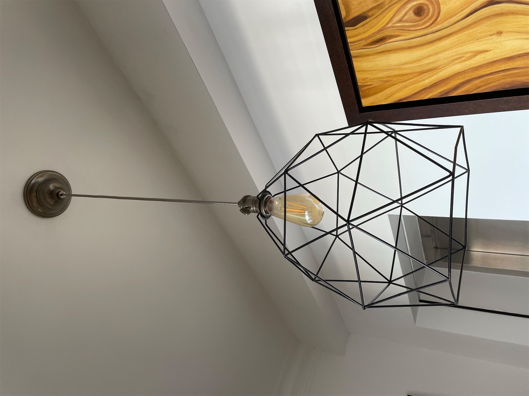 decoración y accesorios - Lámpara estilo industrial con bombillo 1