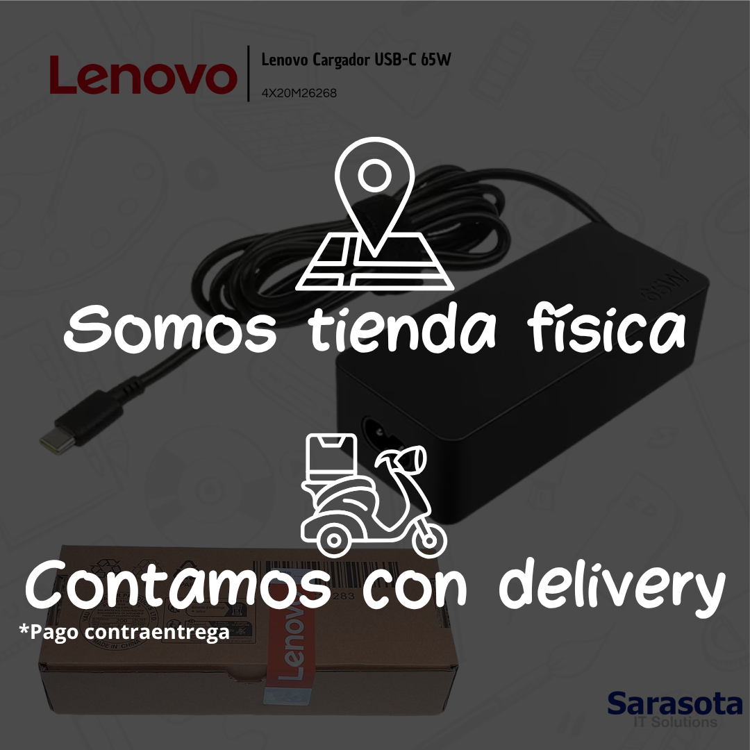 accesorios para electronica - Lenovo Cargador USB-C 65W ó adaptador de corriente 3