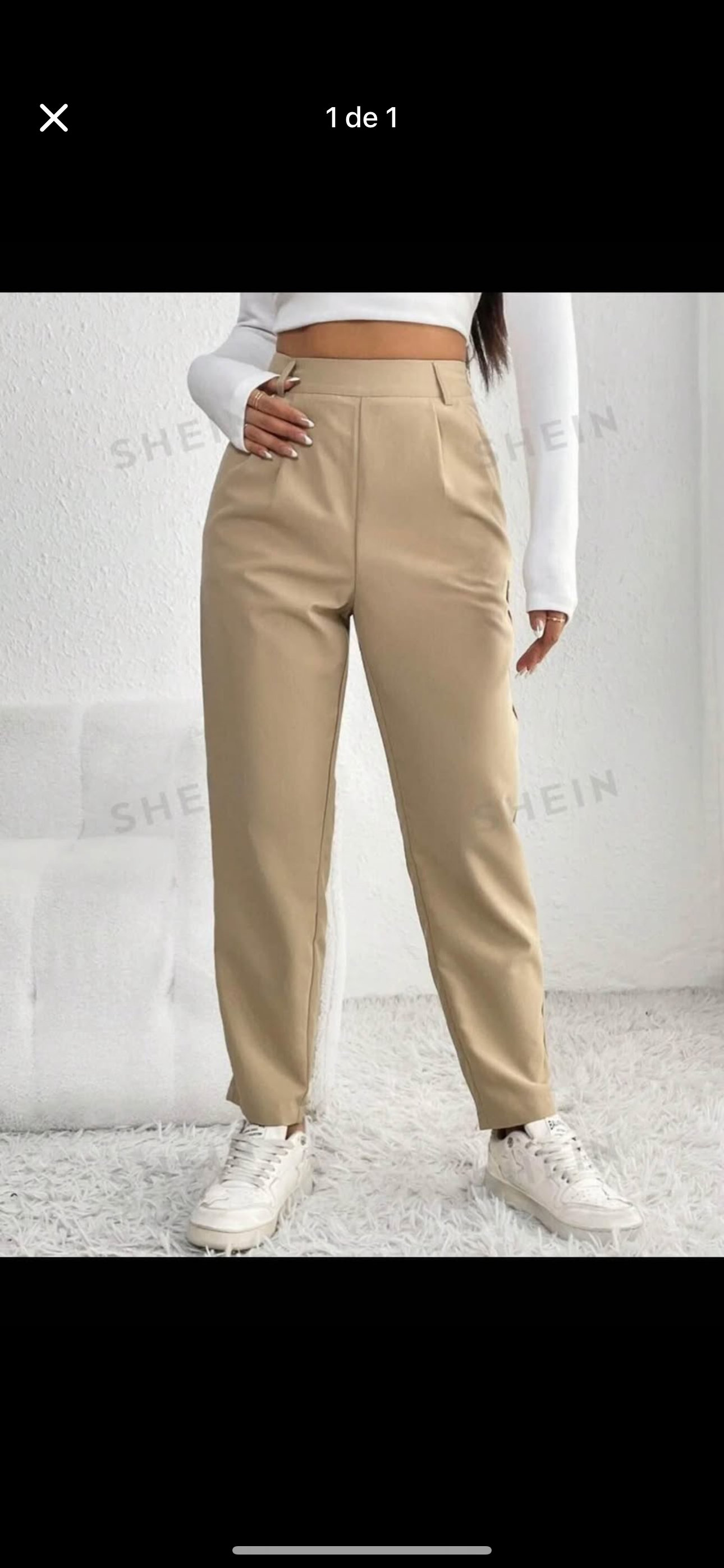 ropa para mujer - vendo pantalón beige  0