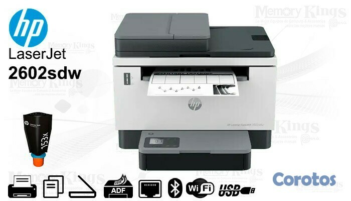 impresoras y scanners - MULTIFUNCIONAL HP LASERJET TANK MFP 2602SDW -  PRINTER - B/W - LASER, ADF - DUPL 1