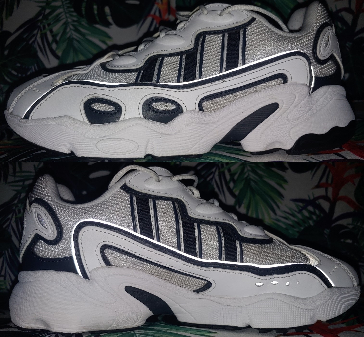 zapatos unisex - ADIDAS OZWEEGO OG BLANCO - NEGRO SIZE US 9.5 MUJER, US 8 HOMBRE, UK 8, EUR 42, C 2