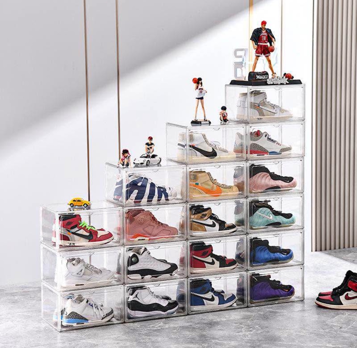 decoración y accesorios - cajones acrílicos para zapatos 3