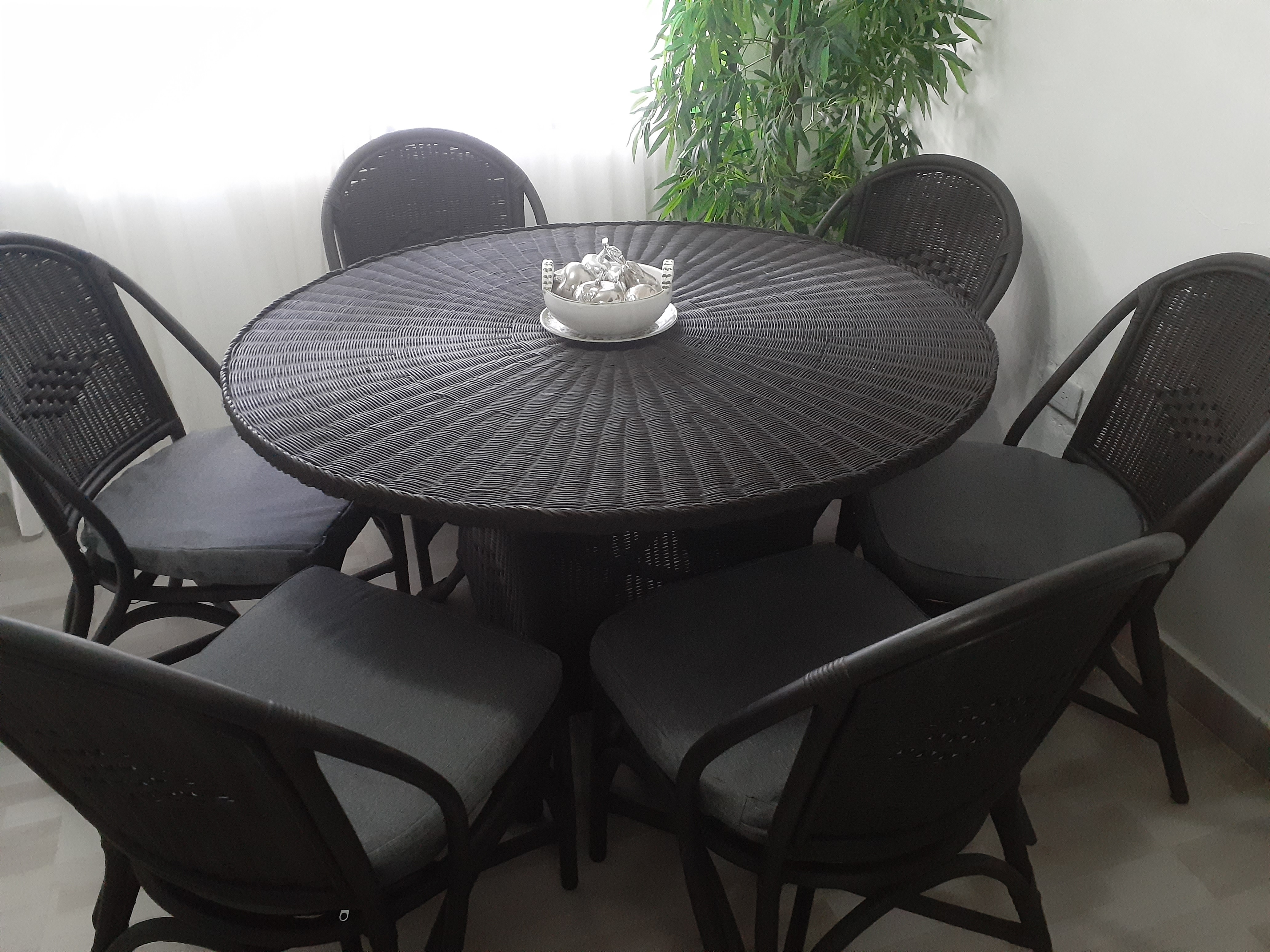 muebles y colchones - Comedor en mimbre y ratan 4