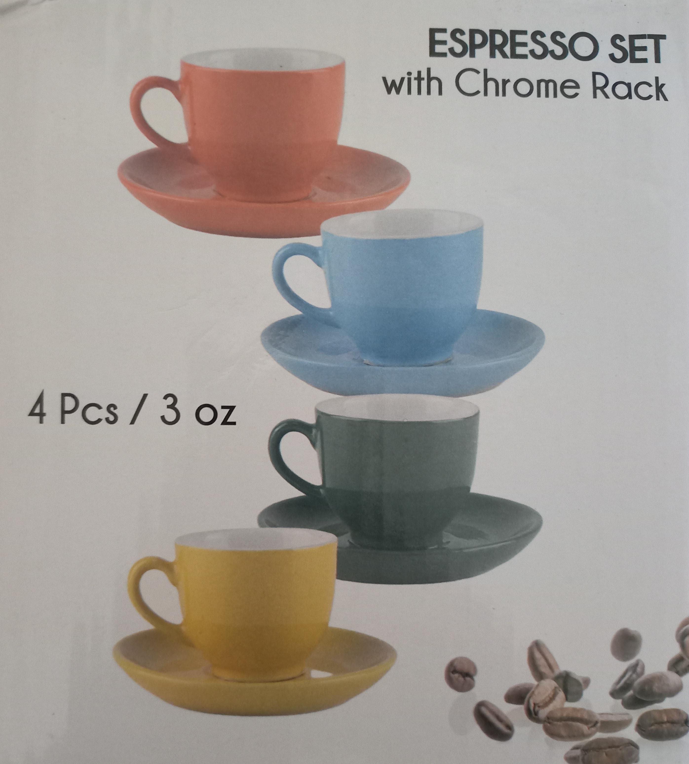 cocina - SET DE TAZAS CAFFE ESPRESSO MULTICOLOR 3 OZ.