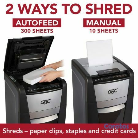 impresoras y scanners - TRITURADOR DE PAPEL GBC 300 HOJAS  Y 10 HOJAS MANU 1
