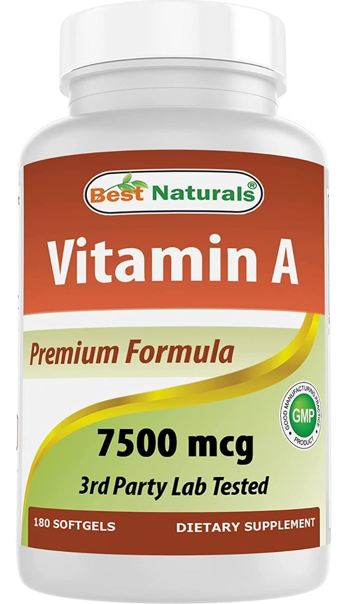 Salud y Equipamiento Médico - Vitamina A 180cap Best Naturals 0