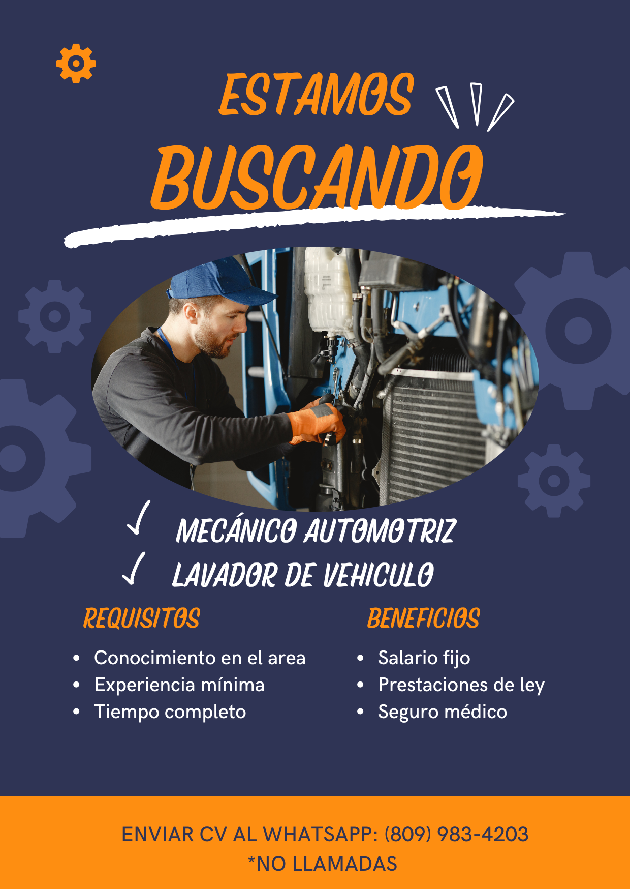 empleos disponibles - MECANICO AUTOMOTRIZ