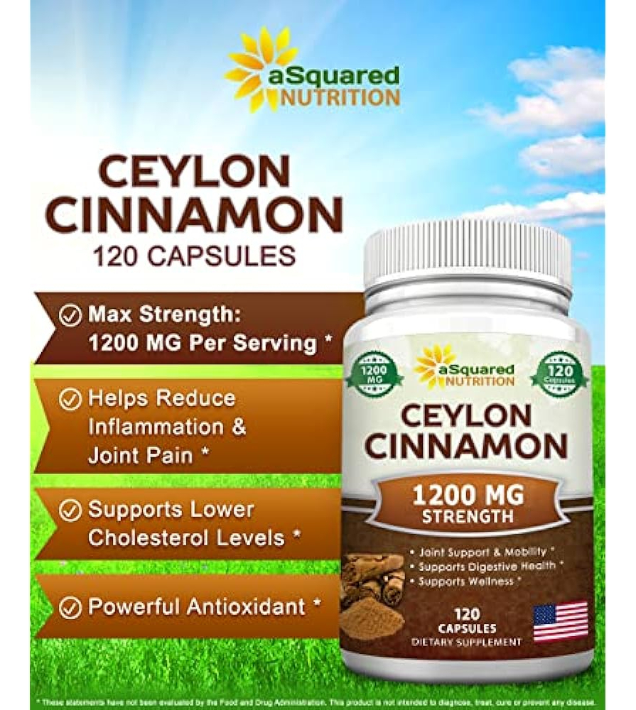 Salud y Equipamiento Médico - Canela Natural De Ceilan 1200 Mg - 120 Capsulas, Verdadera 1