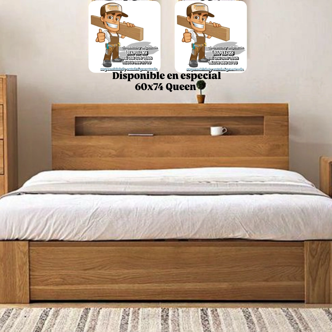 muebles y colchones - Cama Robles maciza pagá contra entrega  0