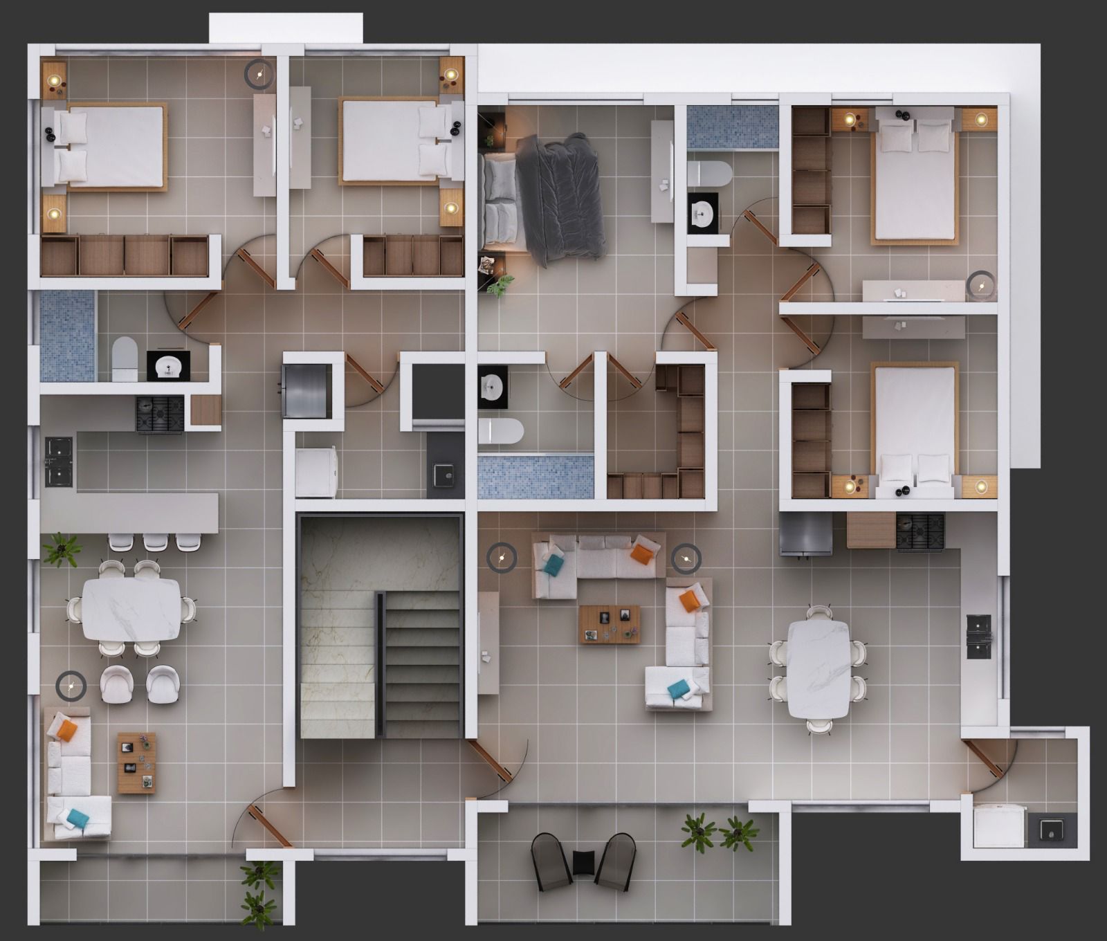apartamentos - Apartamentos de Venta en Cuesta Colorada, Santiago 4
