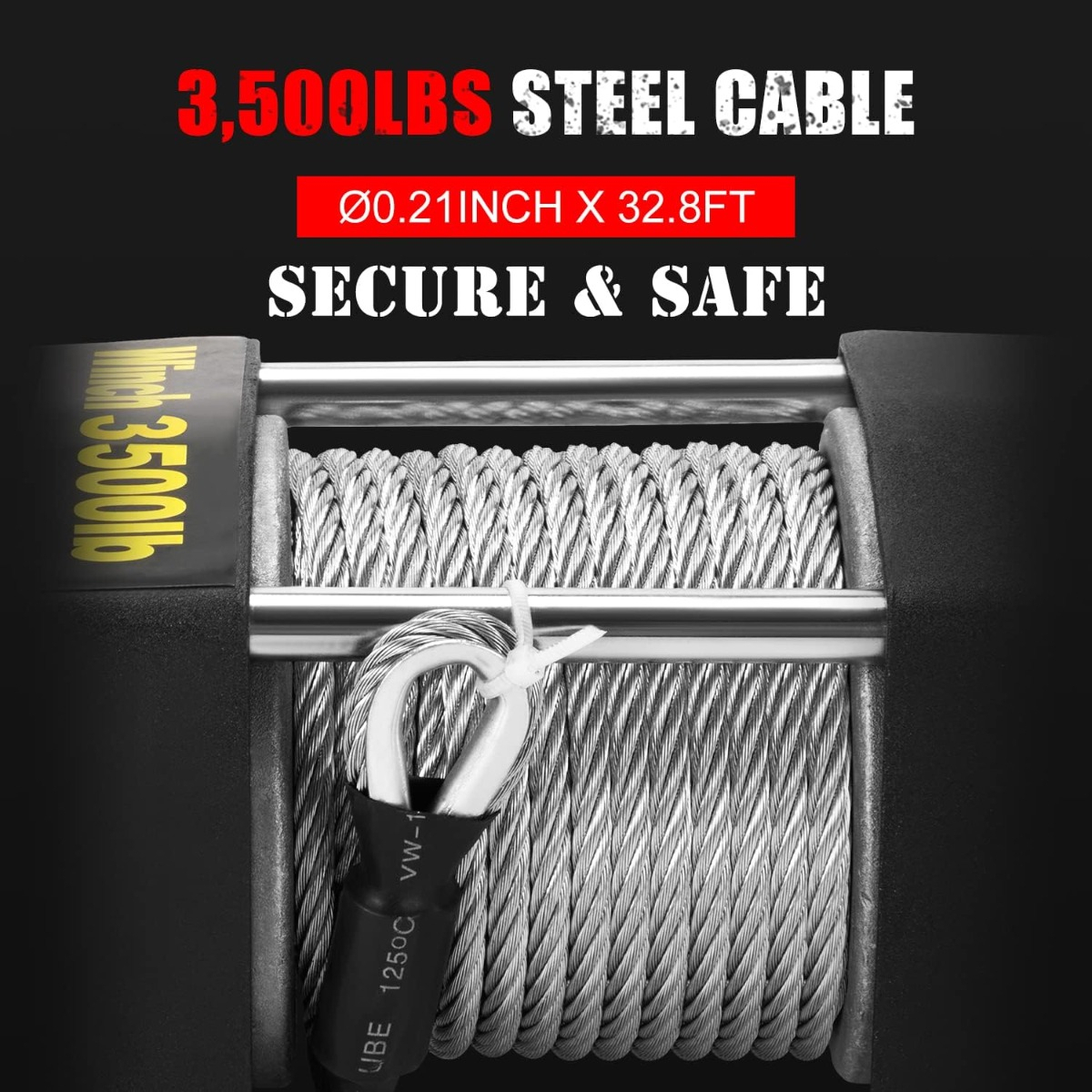 Salud y Equipamiento Médico - Winch Cabrestante Eléctrico De 12 V Y 3500 Lb Con Cable 3