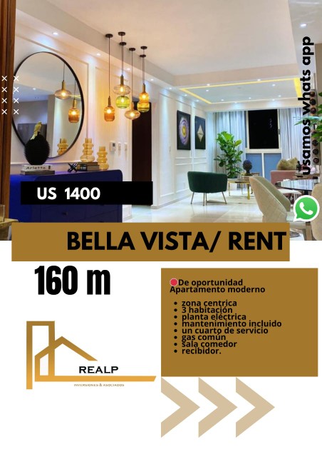 apartamentos - Hermoso apartamento de 3h 0