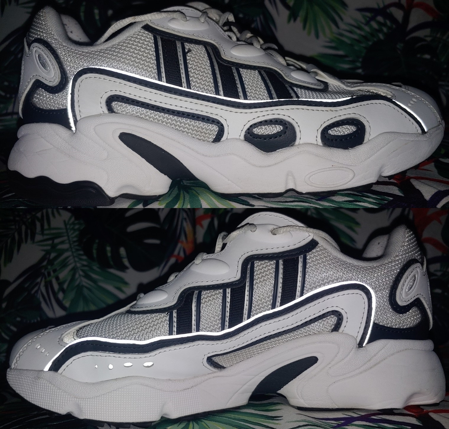 zapatos unisex - ADIDAS OZWEEGO OG BLANCO - NEGRO SIZE US 9.5 MUJER, US 8 HOMBRE, UK 8, EUR 42, C 3