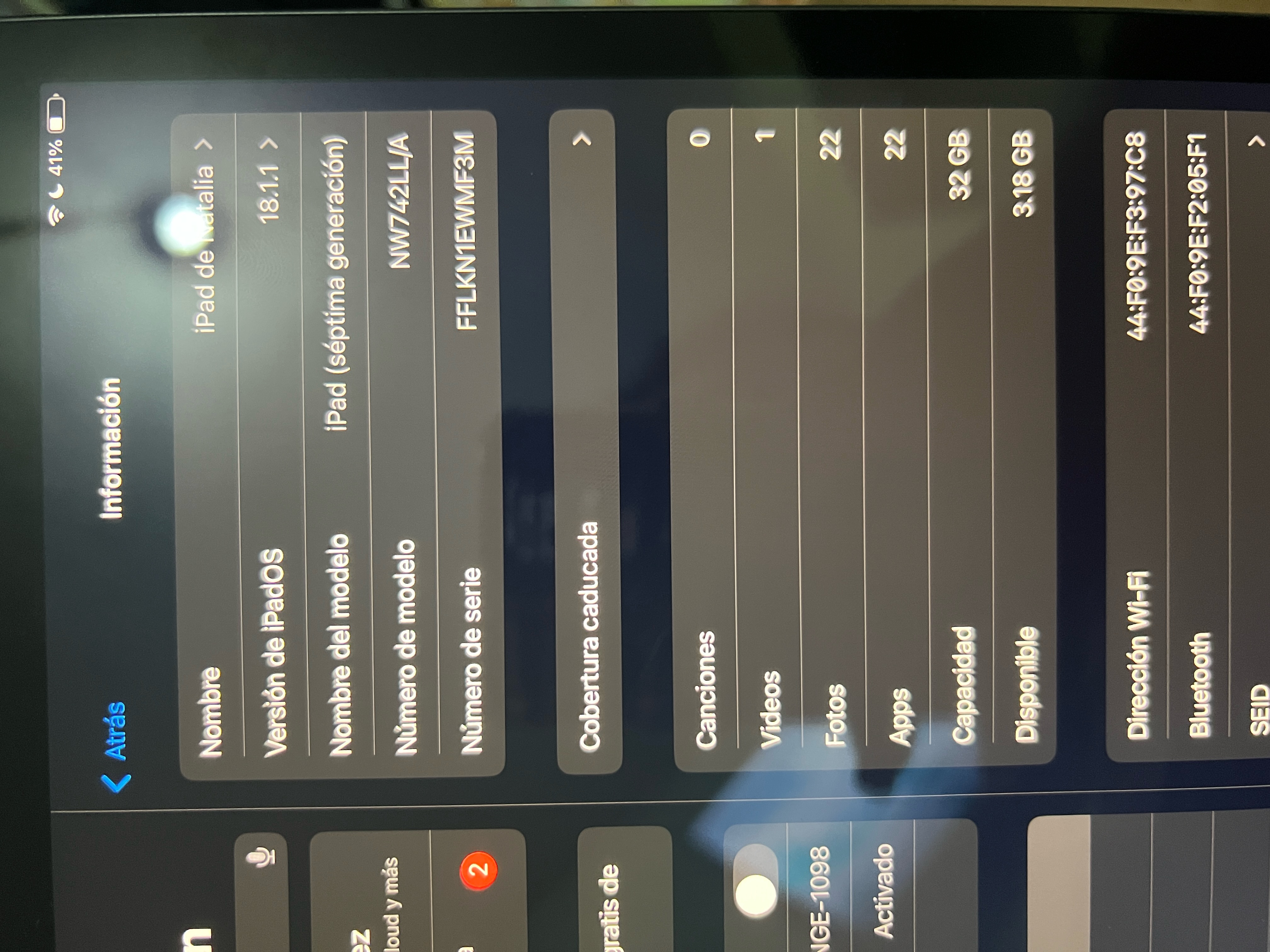 celulares y tabletas - Vendo iPad 7ma generación 3