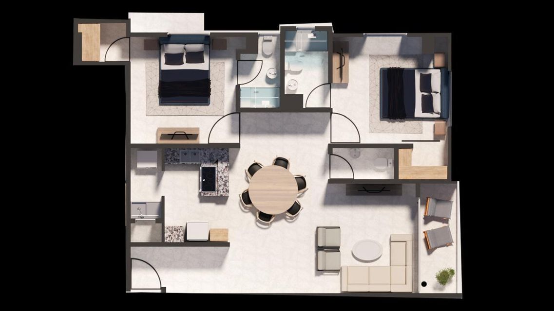 apartamentos - Apartamento en venta en Urbanización Tropical 1