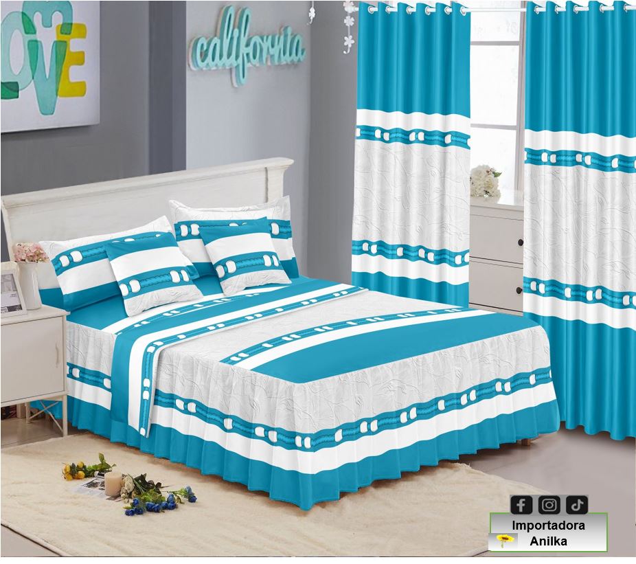 muebles y colchones - JUEGOS DE SABANAS CON ARANDELAS  5