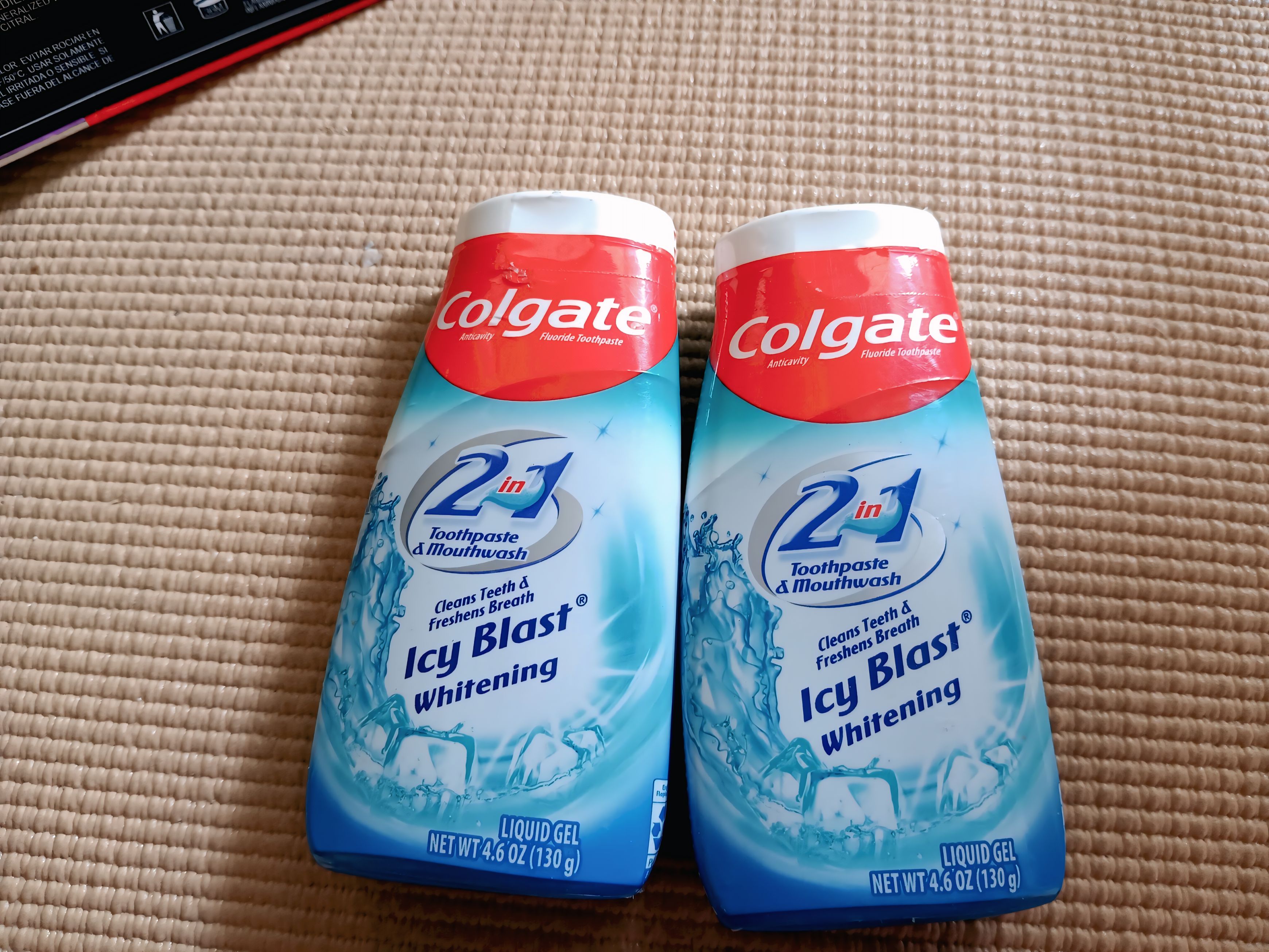 salud y belleza - Colgate Icy Blast Whitening 2‑in‑1 (Pasta + Enjuague) 