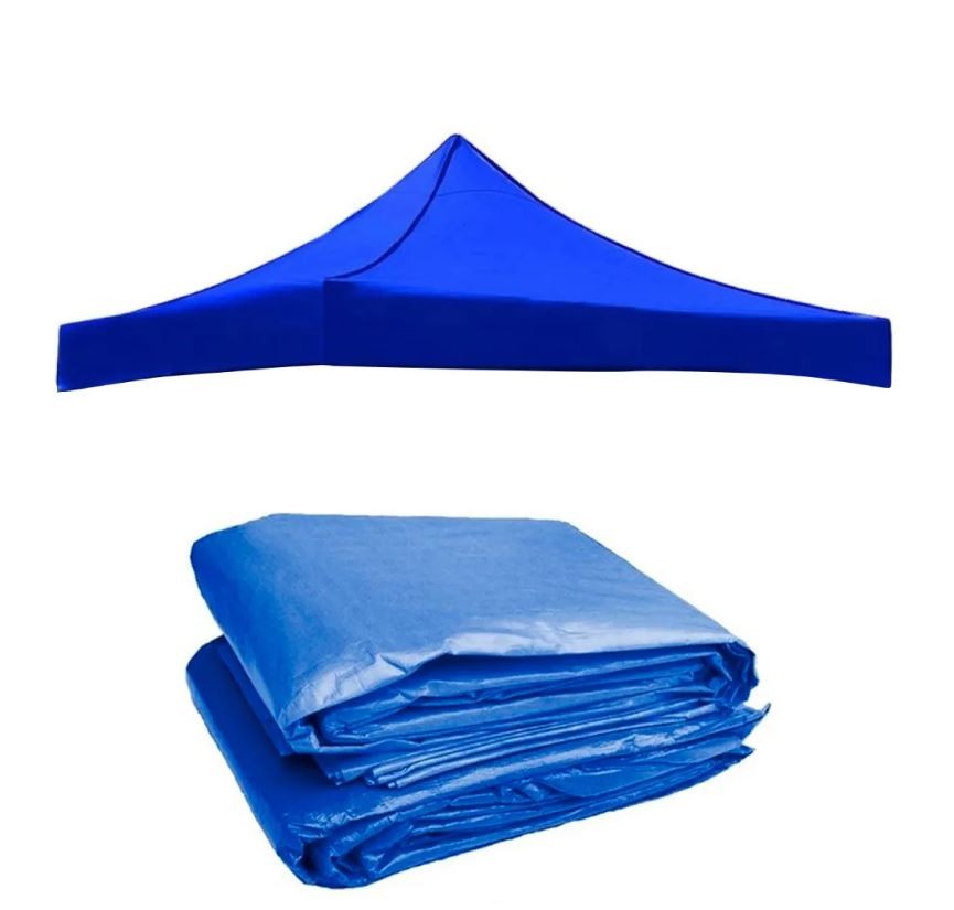 herramientas, jardines y exterior - Lona de Carpa 2x2 metros color Rojo y azul 1