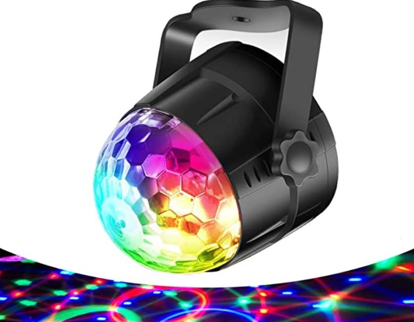 otros electronicos - Luz led pequeña para fiesta, escenario, con sensor de sonido LED PARTY LIGHT YC 1