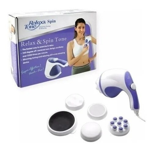 salud y belleza - Masajeador electrico Relax and SpinTone con cabezales intercambiables 2