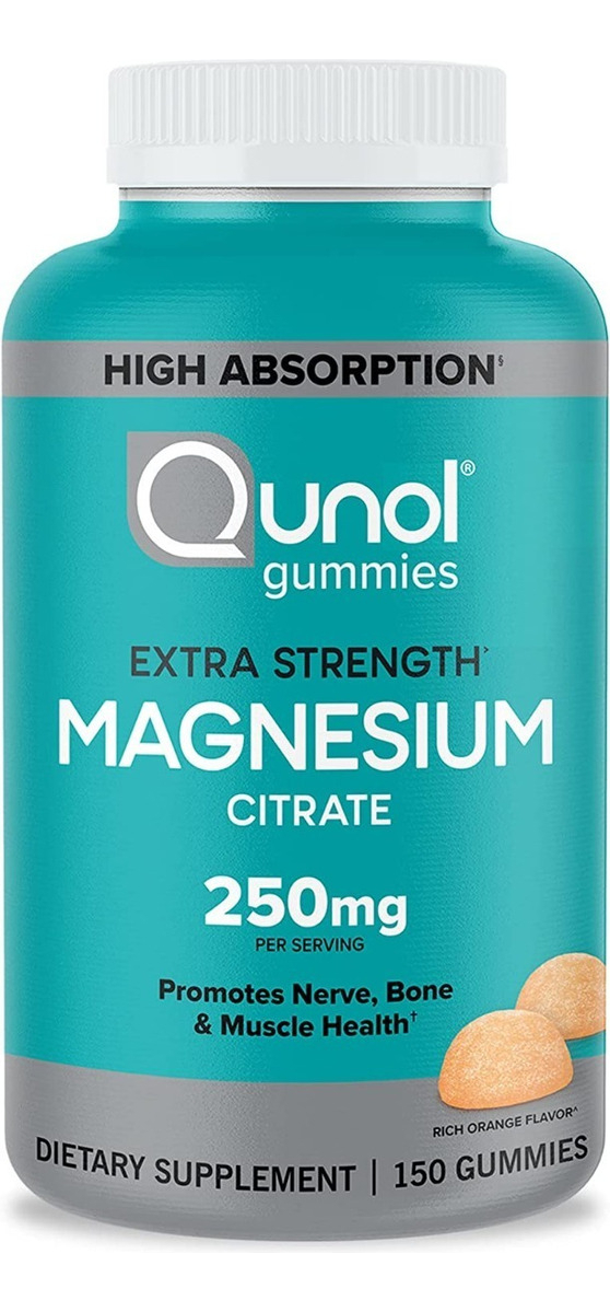 Salud y Equipamiento Médico - Citrato Magnesio 150 Gums Qunol - - Unidad A $1873 0