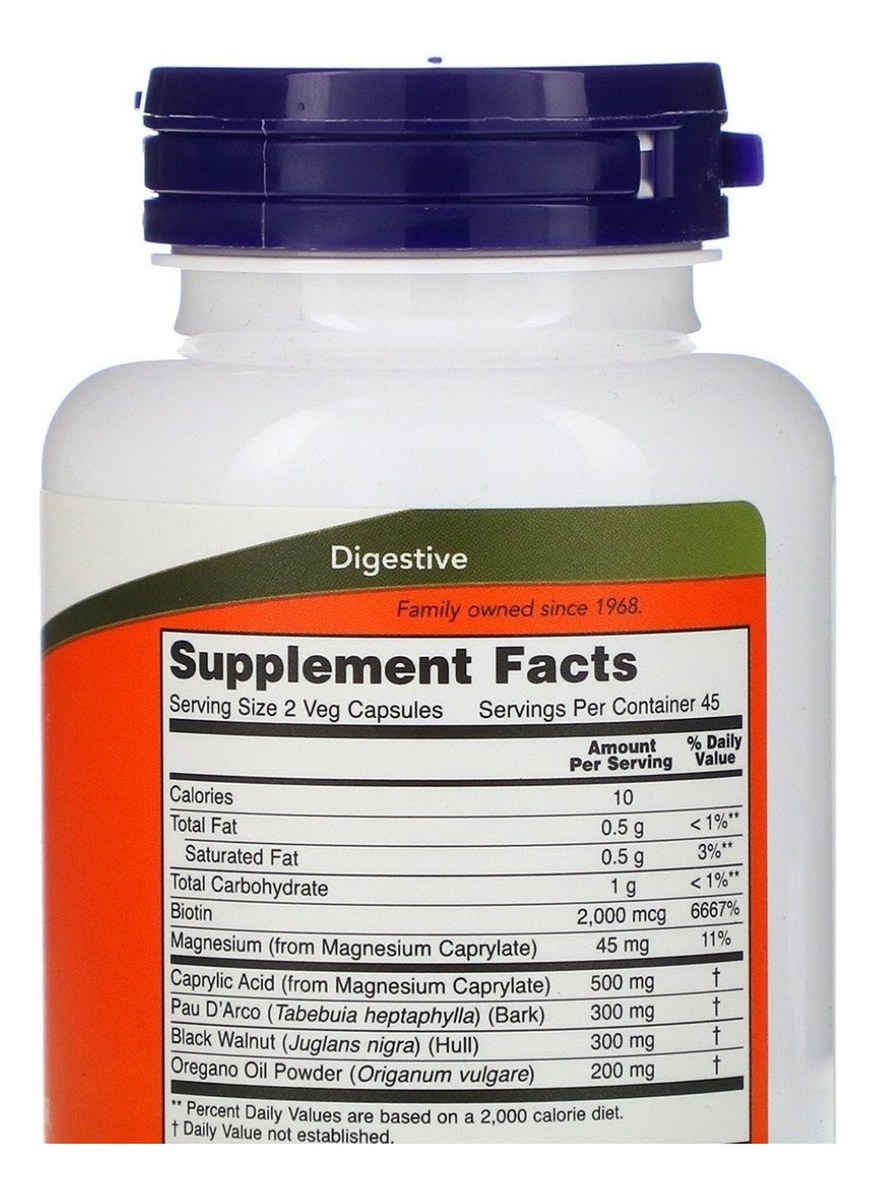 Salud y Equipamiento Médico - Candida 90 Caps Now Foods 1