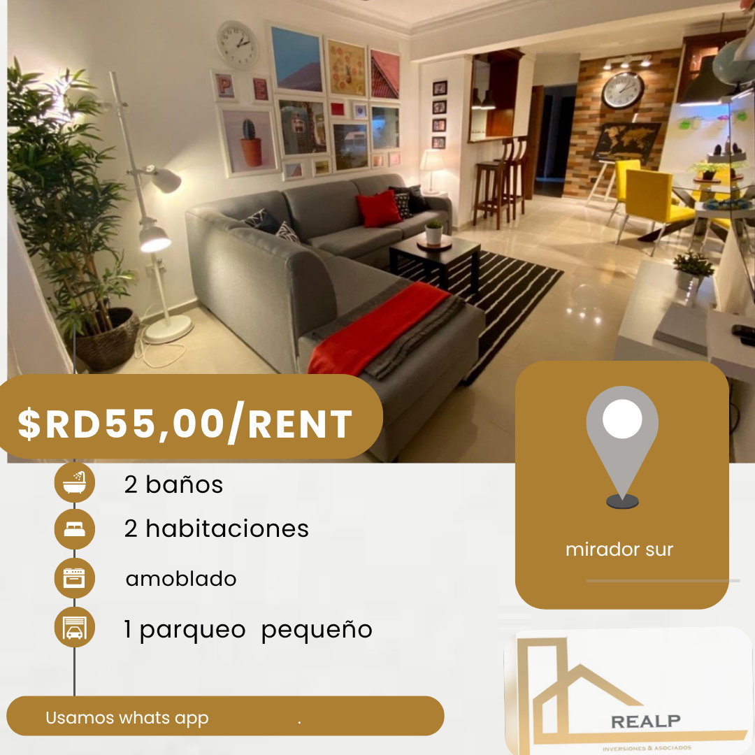 apartamentos - hermoso apartamento mirador sur  0