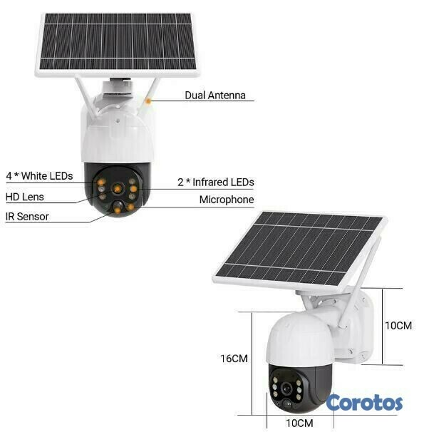 camaras y audio - Camara wifi de exterior PTZ solar 3